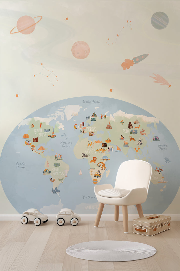 Little Globetrotters in Space (Green)