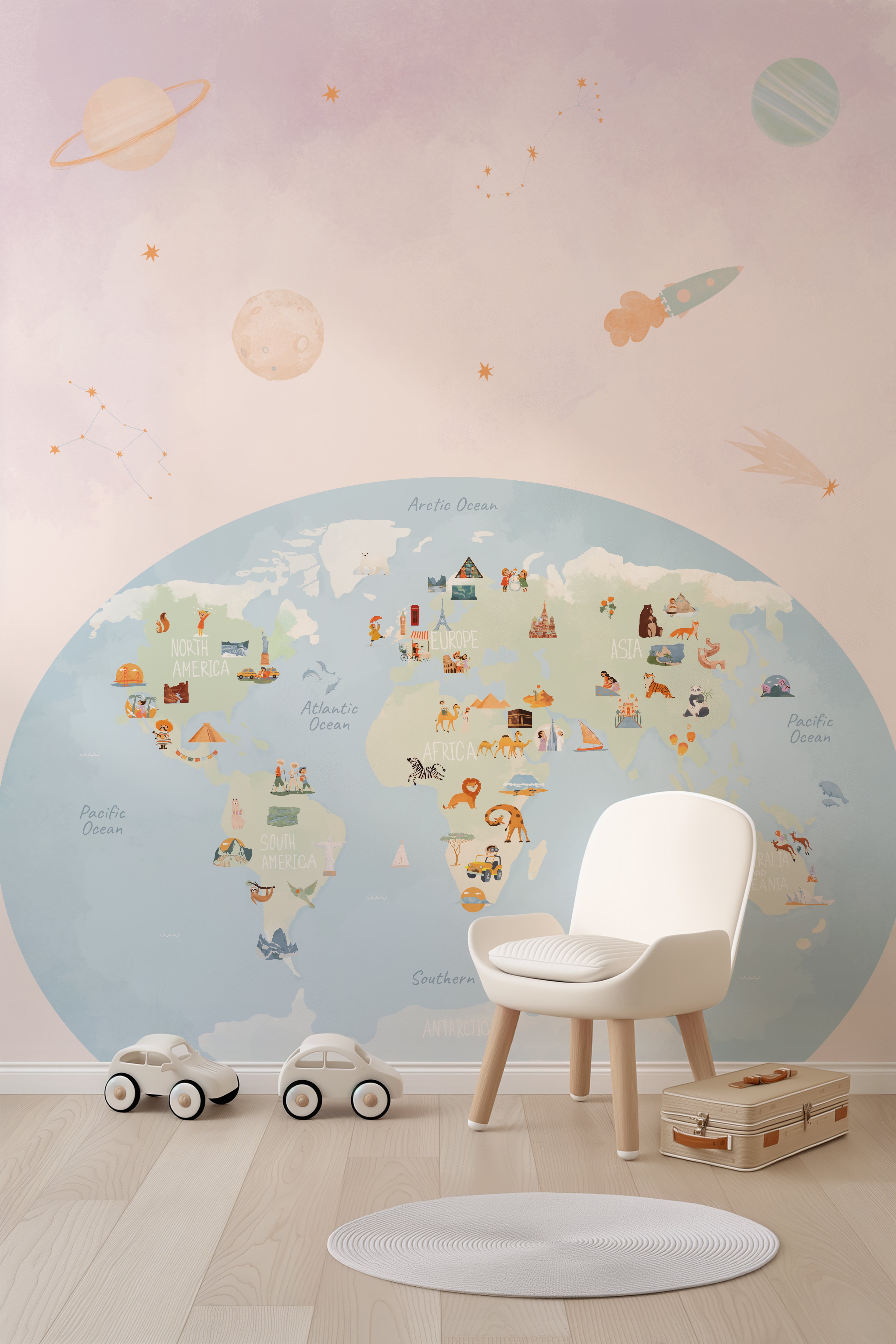 Little Globetrotters in Space (Pink)