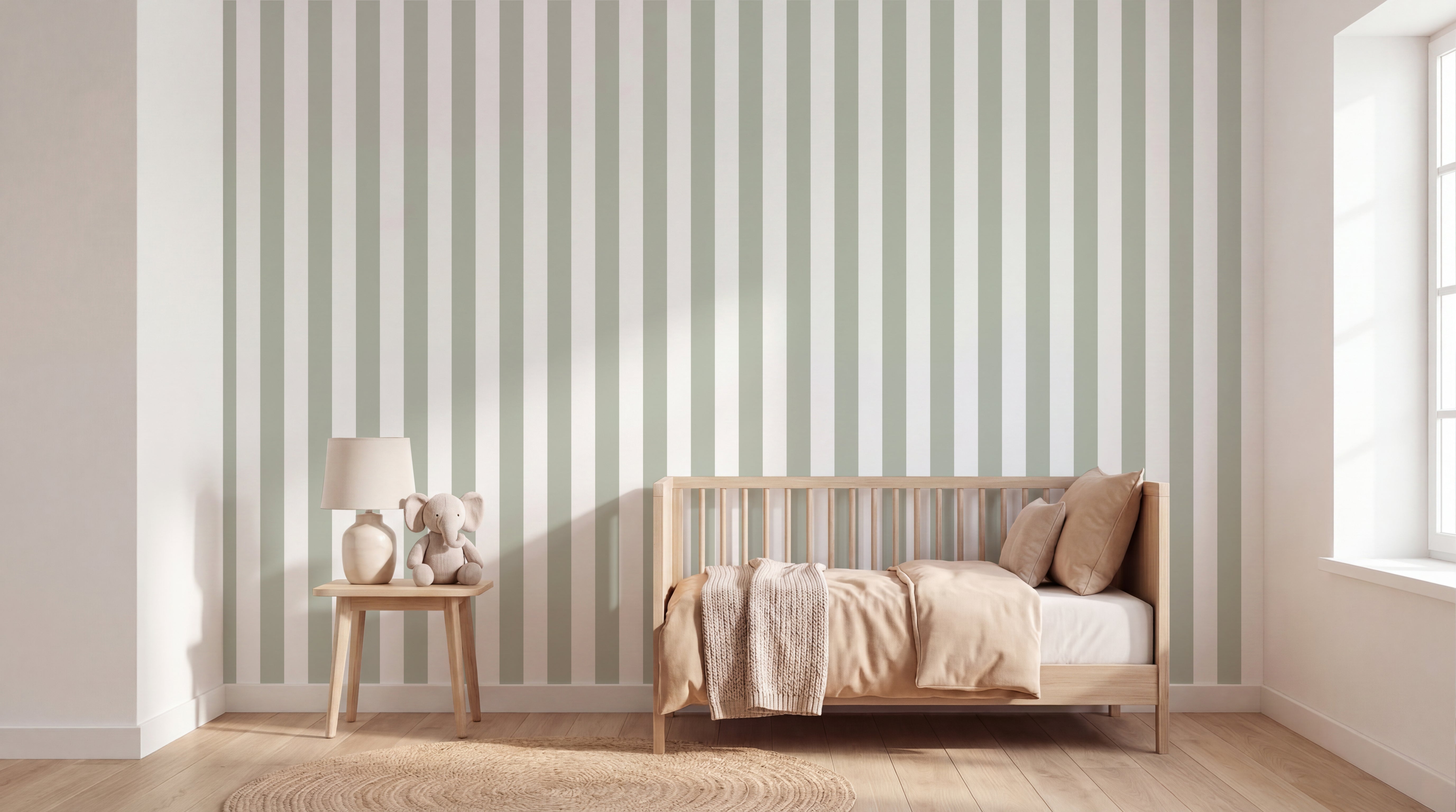 Sage Green Stripes