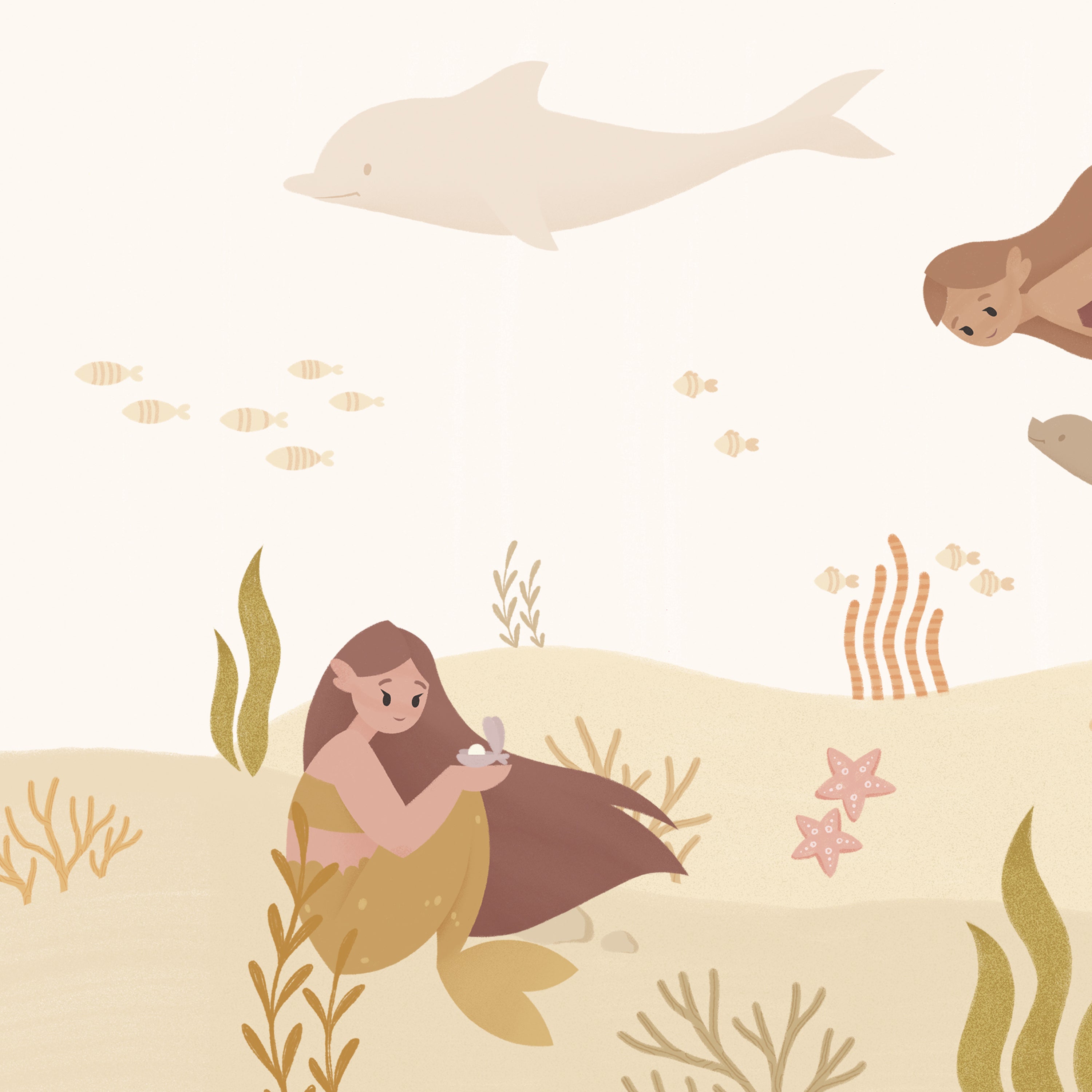 Mermaid Treasures - Dusky Brown
