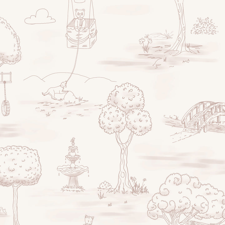 Whimsical Woodland Toile - Beige
