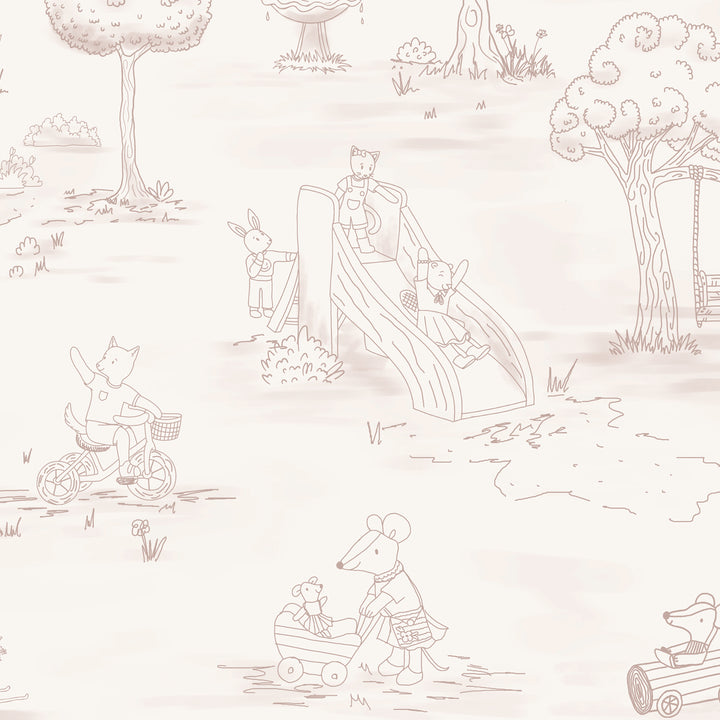 Whimsical Woodland Toile - Beige